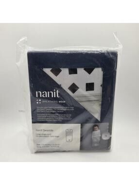 NEW Nanit Breathing Wear Swaddle -  3-6 M / 13-30lb - Pebble Gray